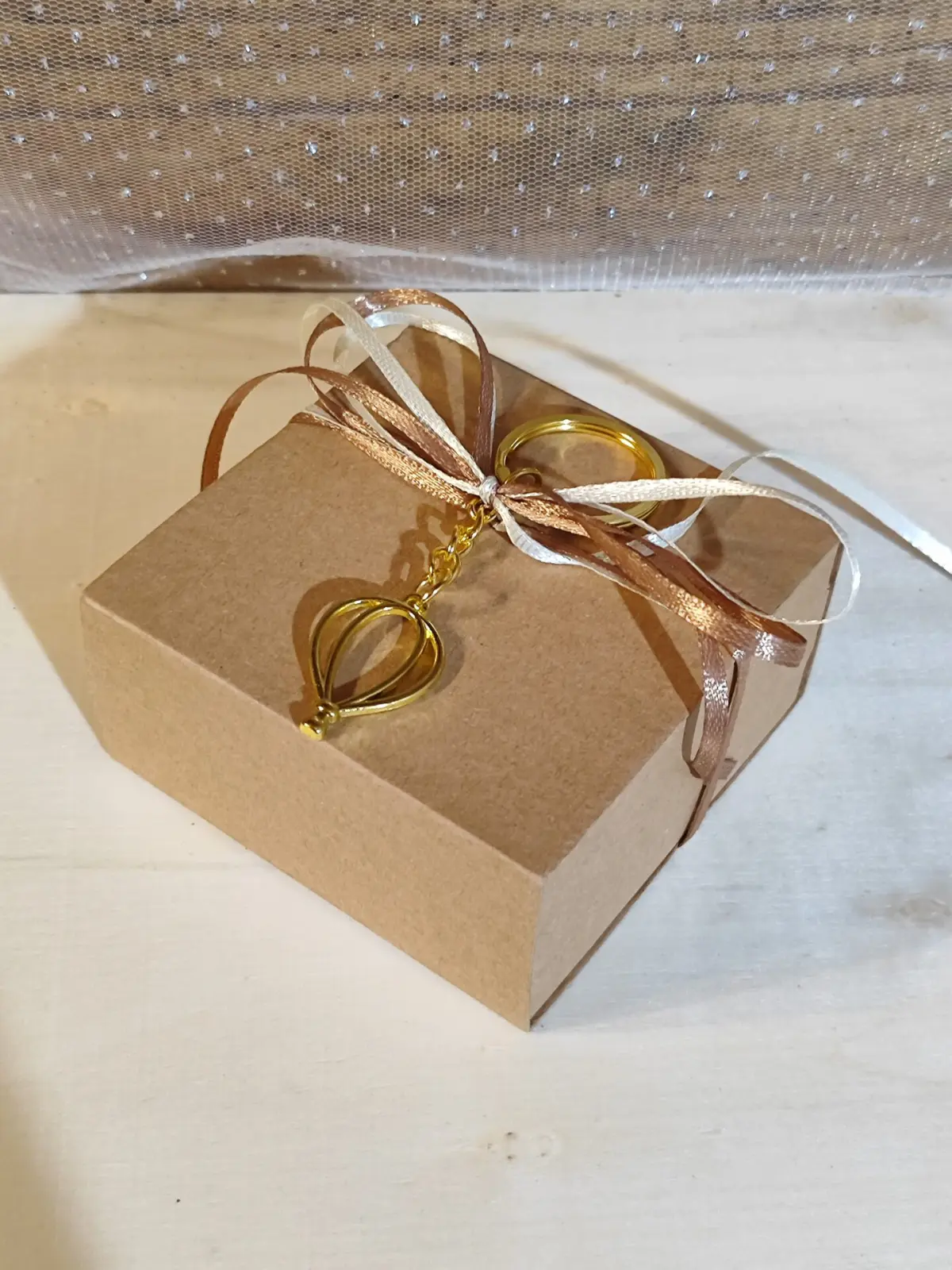 Mπομπονιερα Βαπτισης Κουτακι Craft Αεροστατο Μπρελοκ