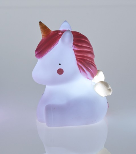 Mπομπονιερα Βαπτισης Μονοκερος Φωτακι Led 