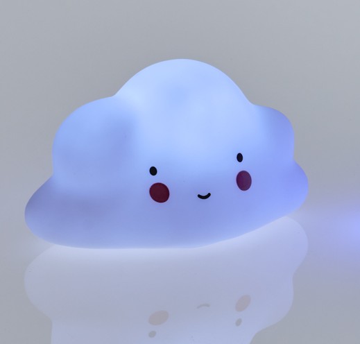 Mπομπονιερα Βαπτισης Συννεφακι Φωτακι Led