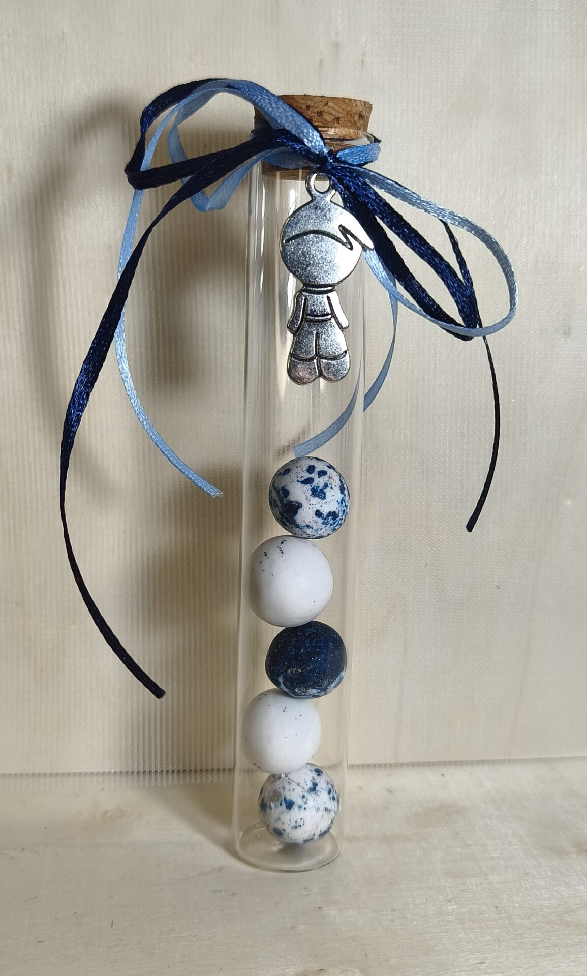 Mπομπονιερα Βαπτισης Δοκιμαστικος Σωληνας +Αγορακι