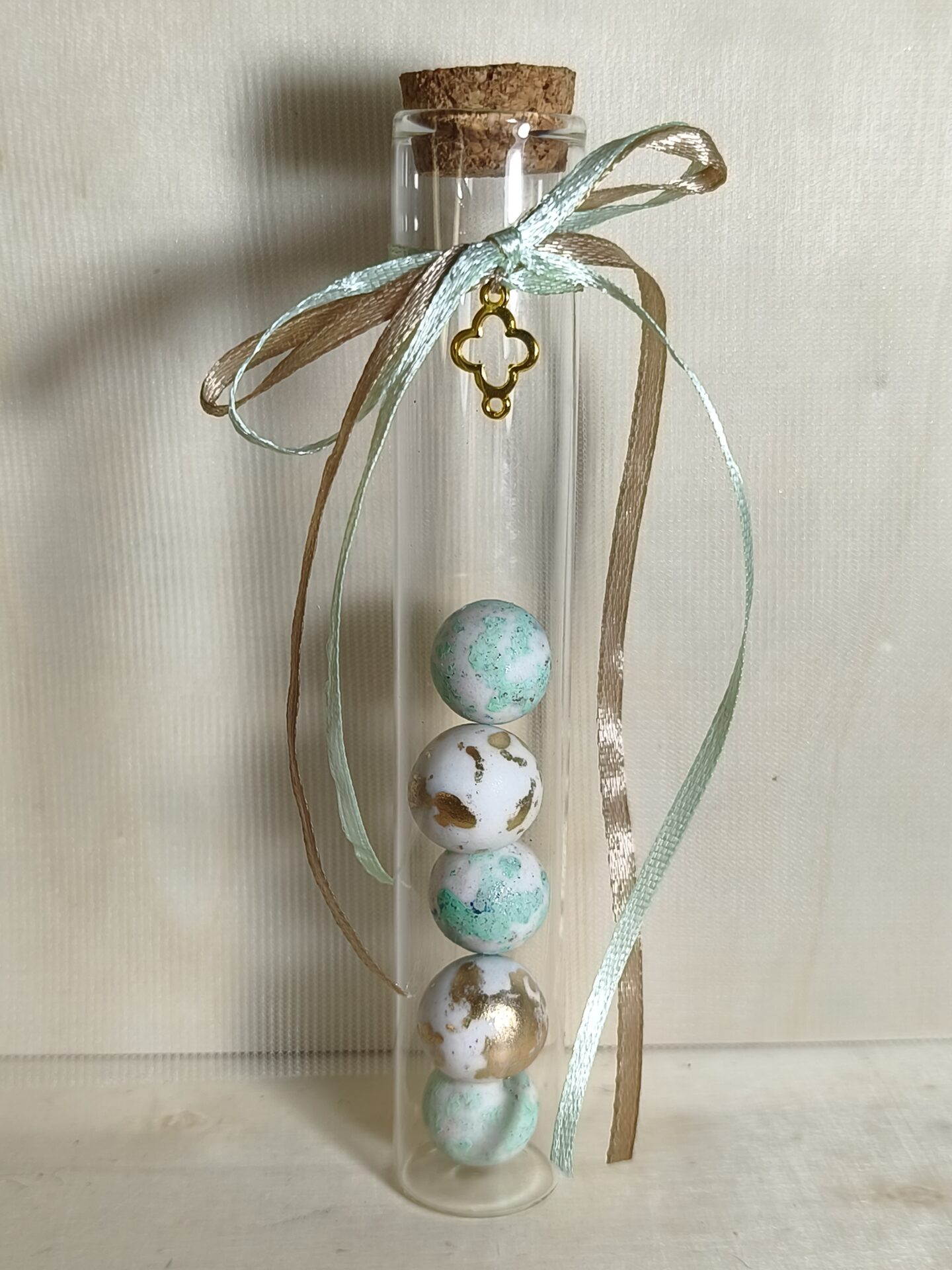 Mπομπονιερα Βαπτισης Δοκιμαστικος Σωληνας+Σταυρος