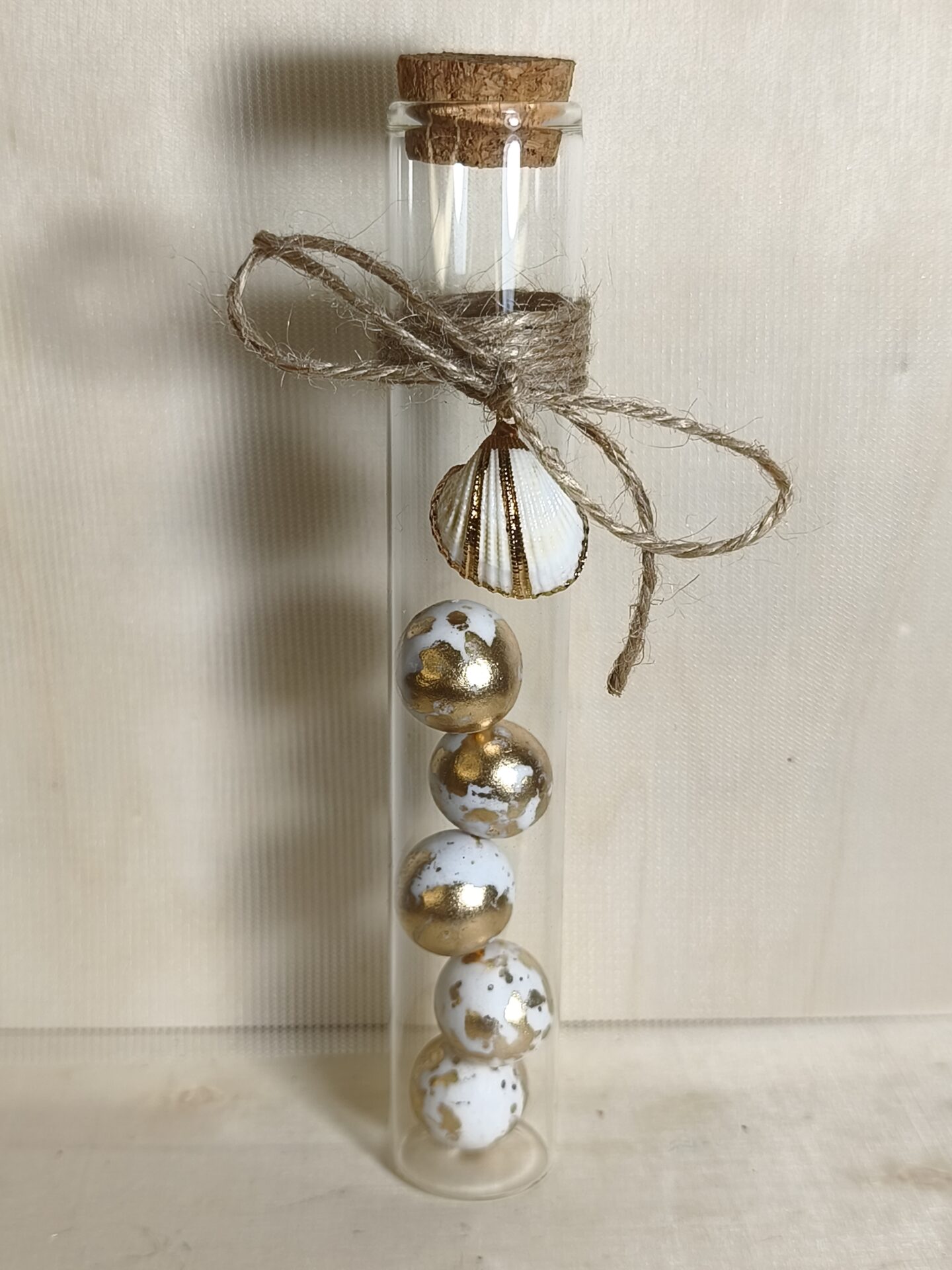 Mπομπονιερα Γαμου Δοκιμαστικος Σωληνας Κοχυλι