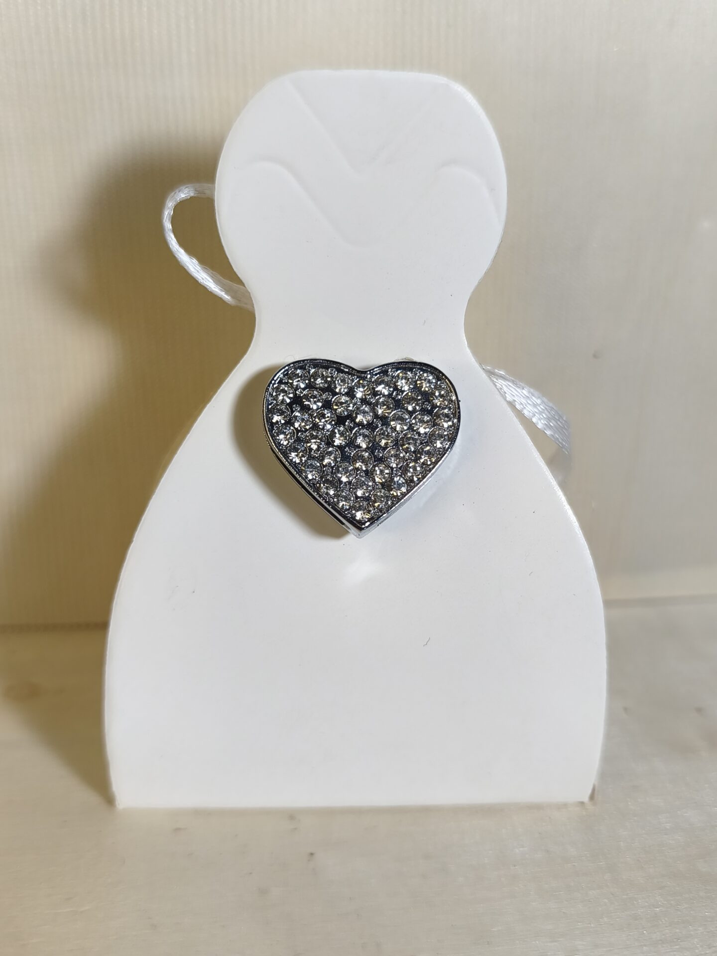 Mπομπονιερα Γαμου Κουτακι+Καρδια Στρας