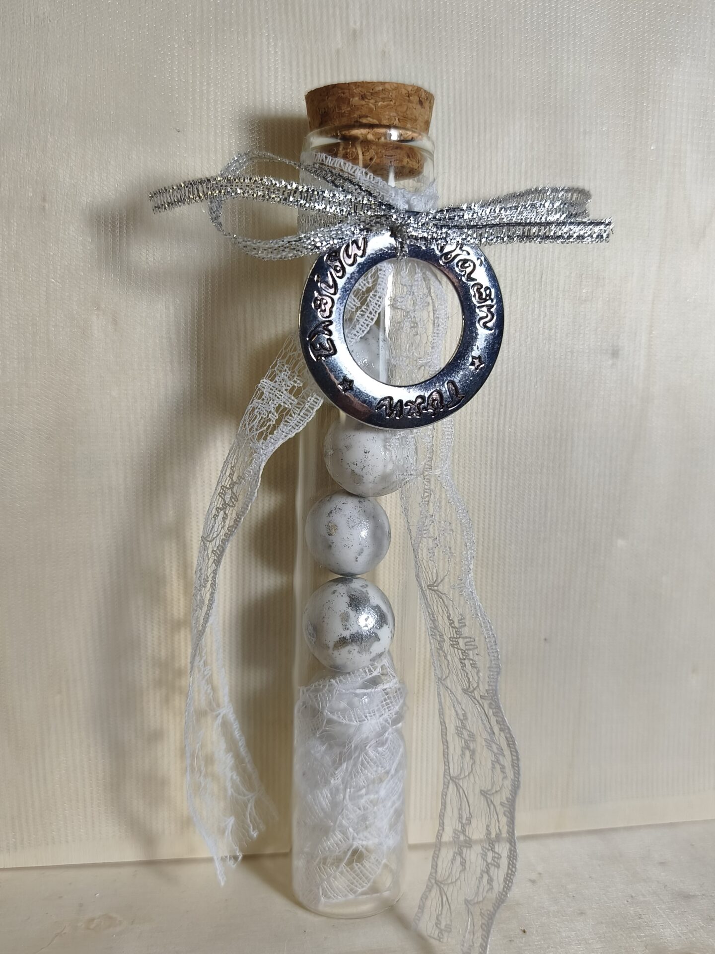 Mπομπονιερα Γαμου Δοκιμαστικος Σωληνας Κυκλος Με Ευχες