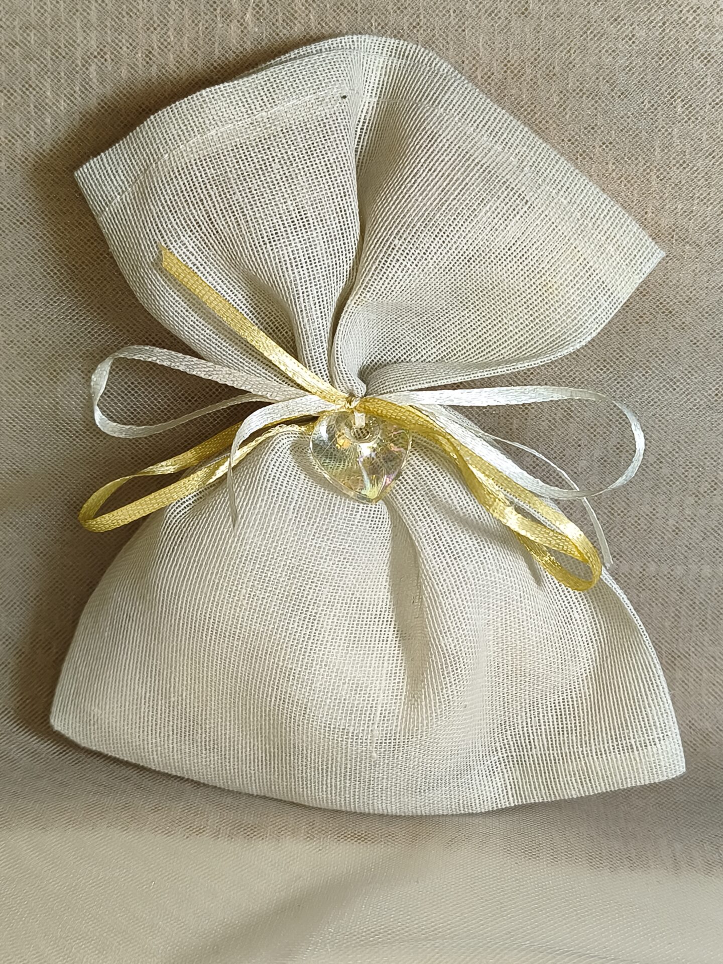 Mπομπονιερα Γαμου Πουγκι Γαζα Καρδια