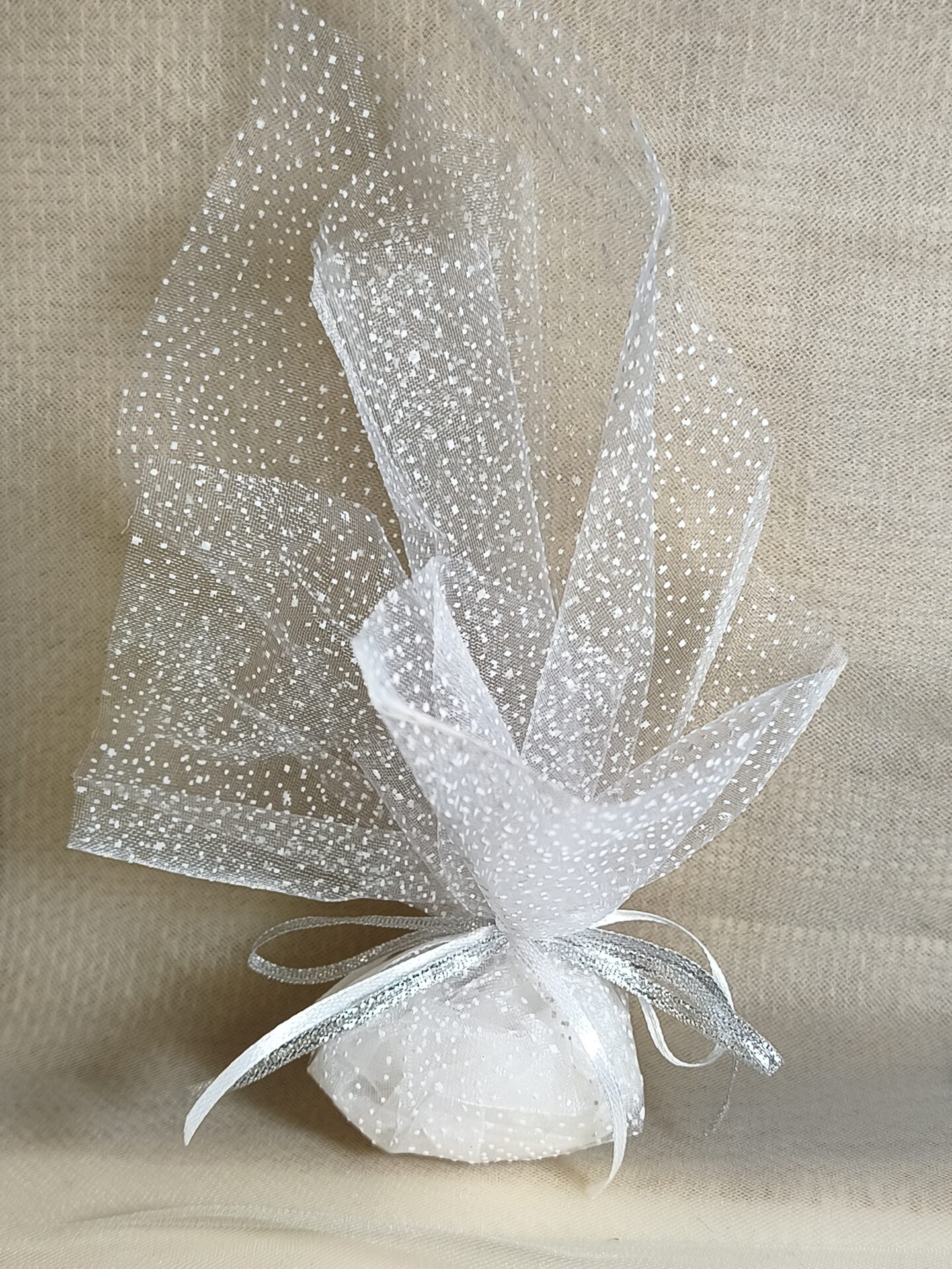 Mπομπονιερα Γαμου Τουλι Χιονε-Στρας