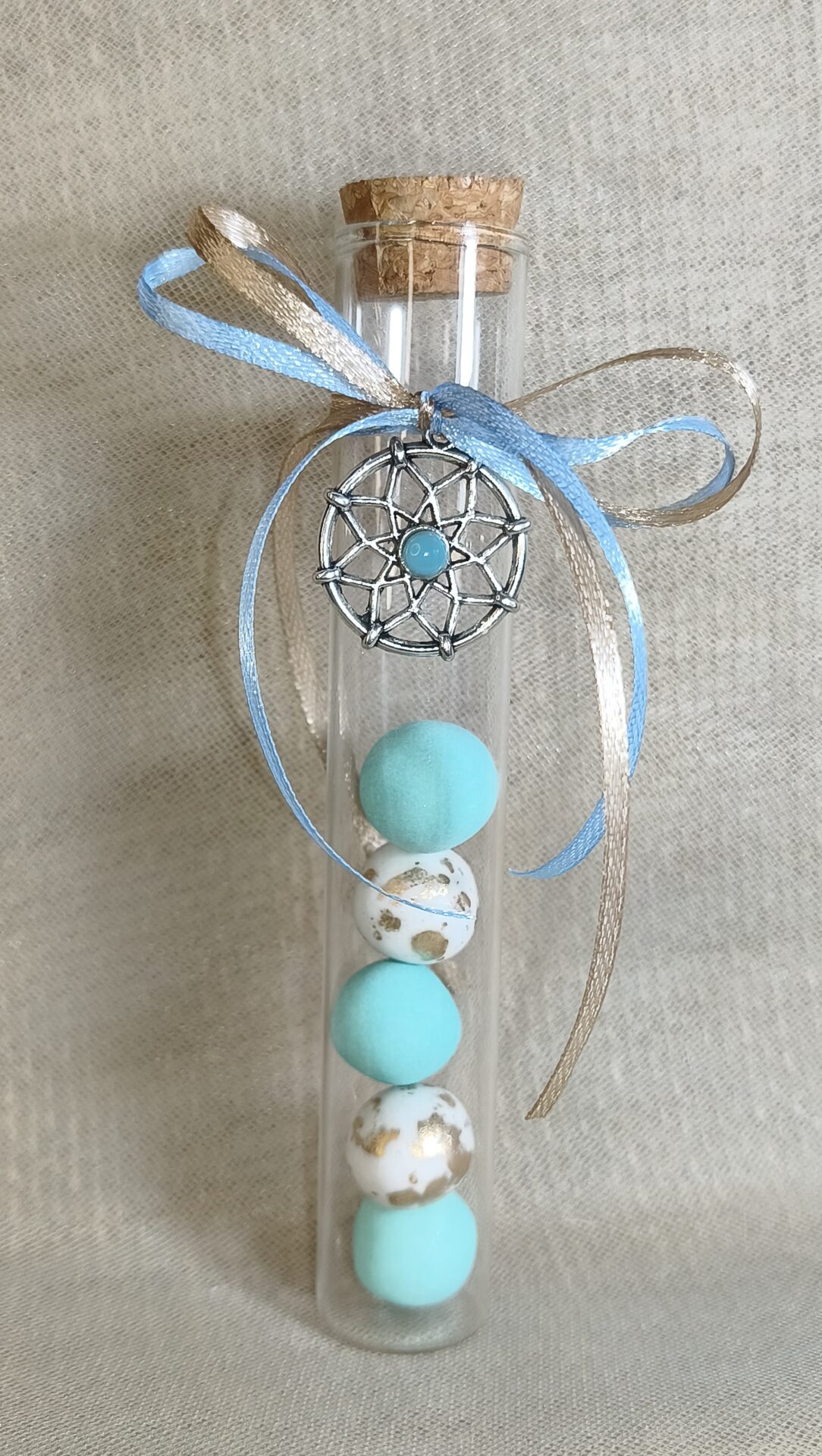 Mπομπονιερα Βαπτισης Δοκιμαστικος Σωληνας +Ονειροπαγιδα