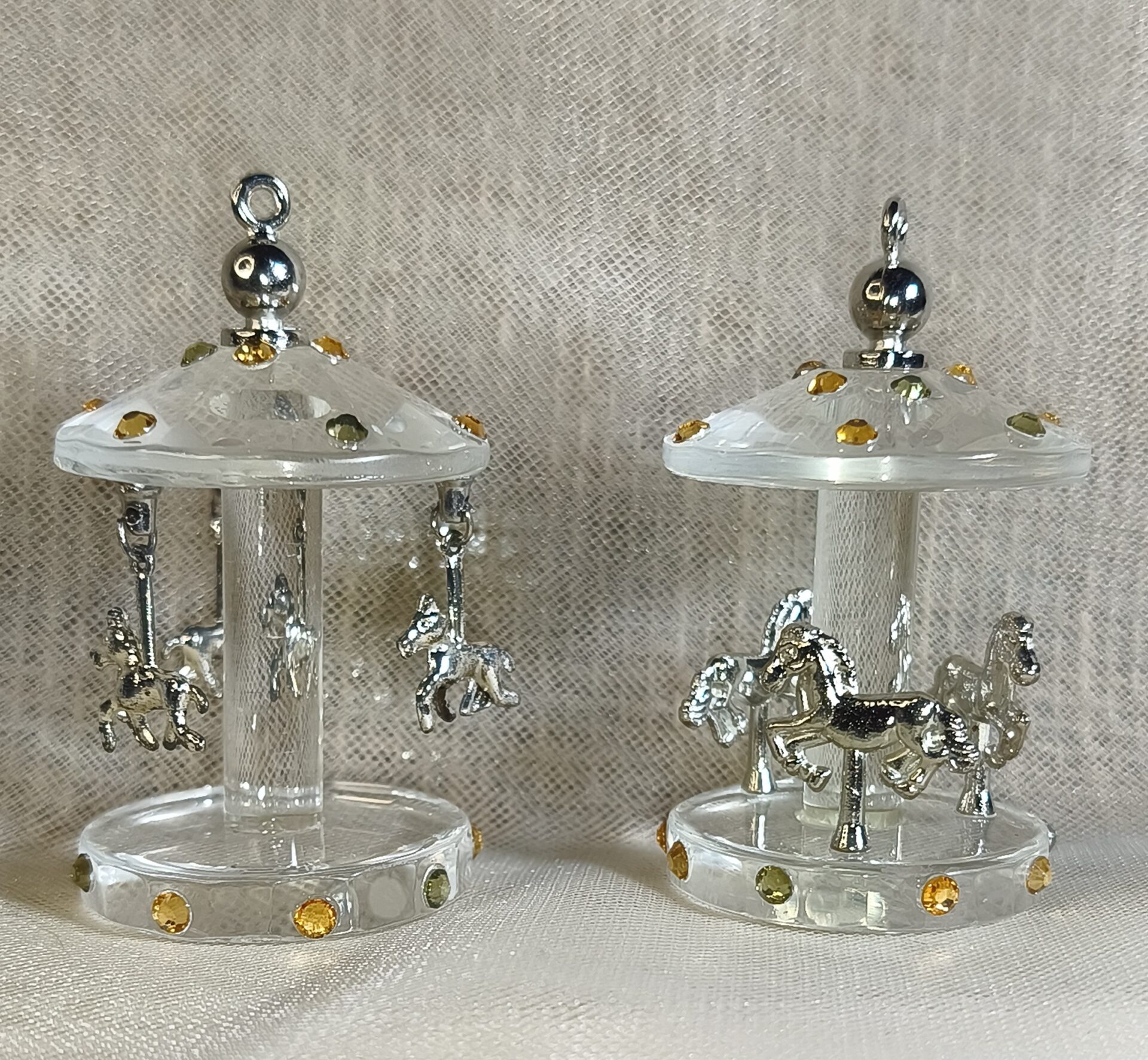 Mπομπονιερα Βαπτισης Καρουζελ Κρυσταλλακι