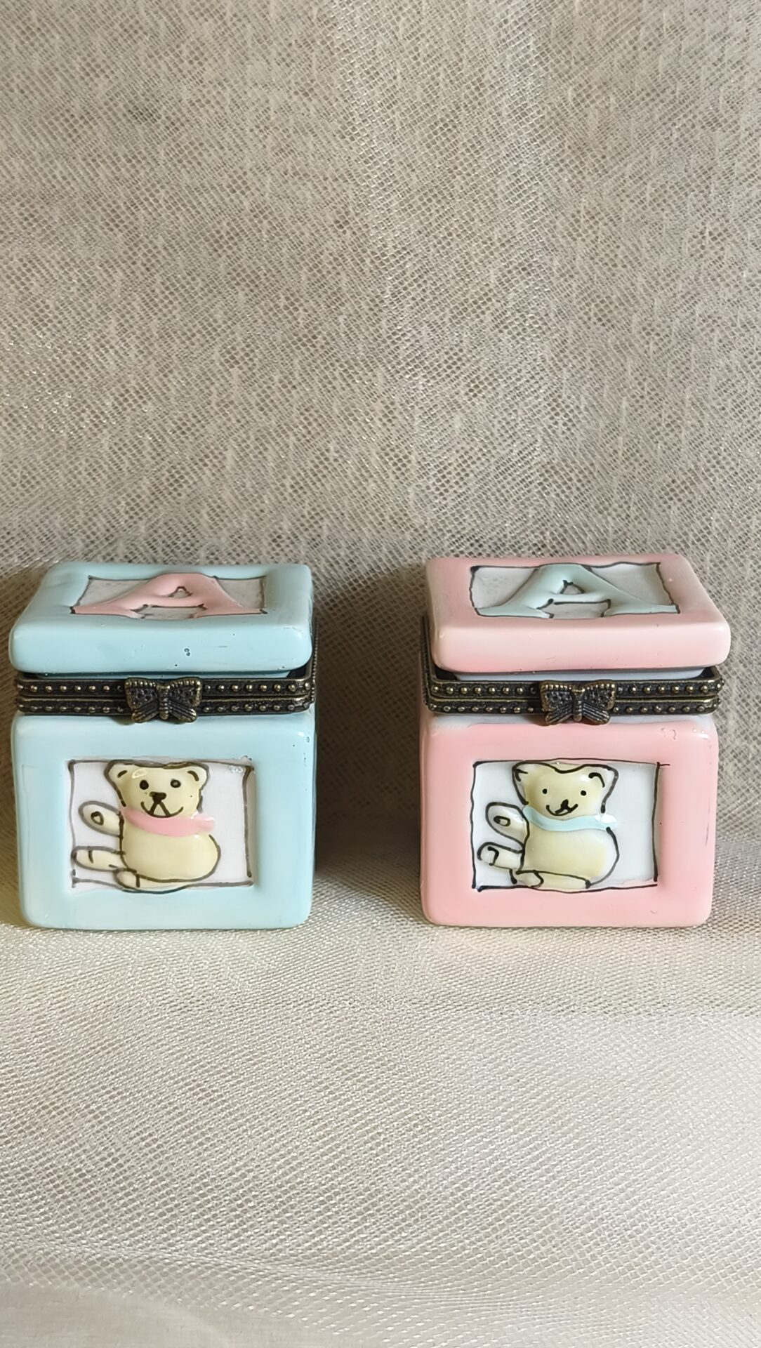 Mπομπονιερα Βαπτισης Μπιζουτιερα Αρκουδακι