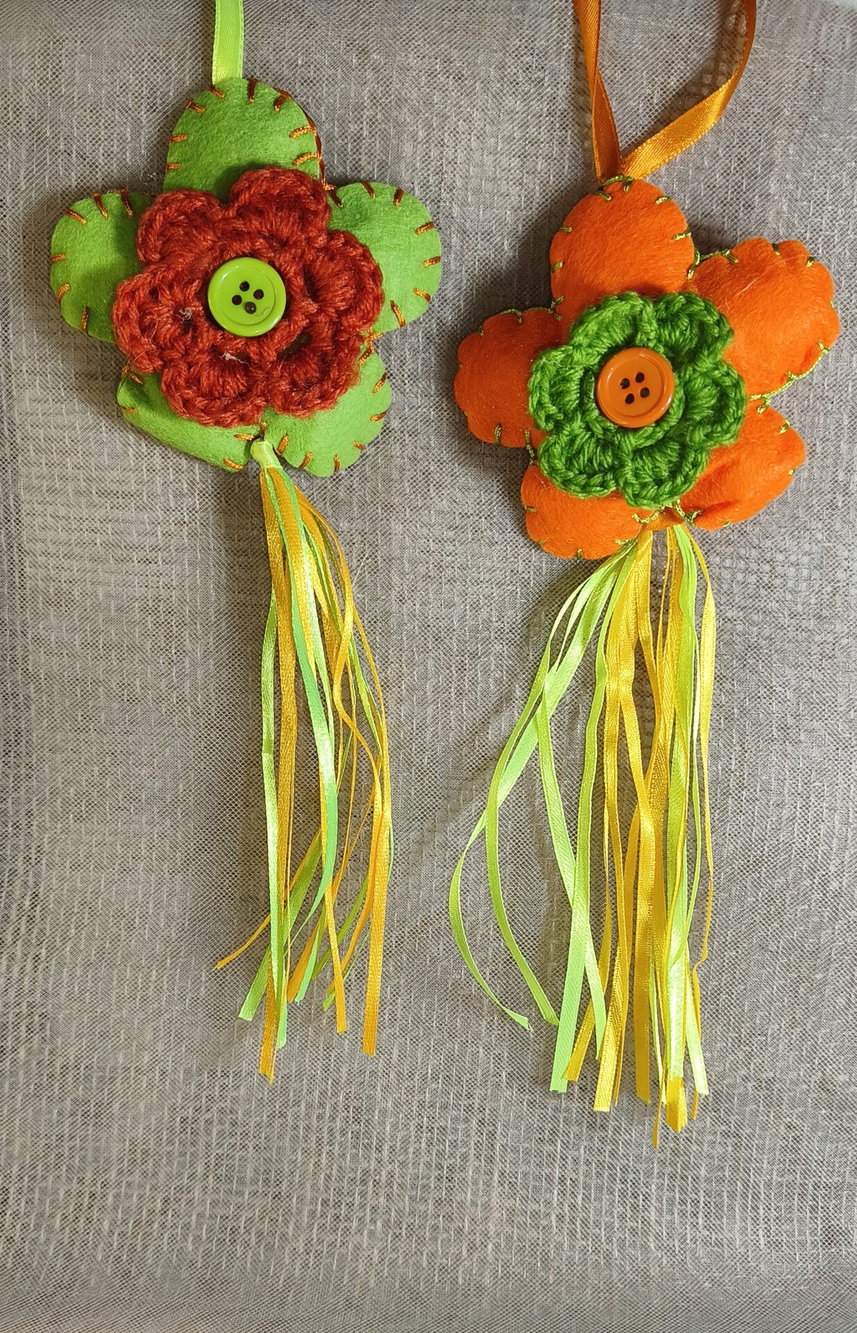 Mπομπονιερα Βαπτισης Λουλουδι Κρεμαστο