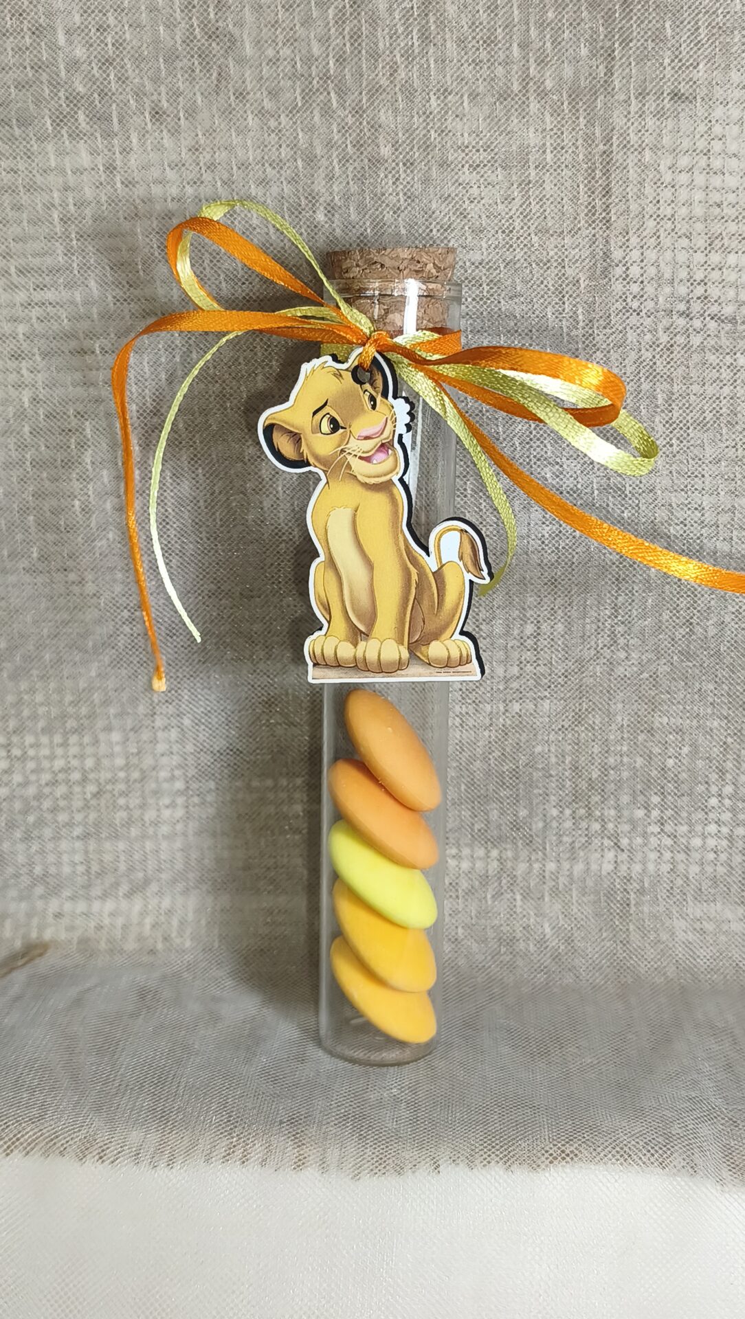 Mπομπονιερα Βαπτισης Δοκιμαστικος Σωληνας+Σιμπα