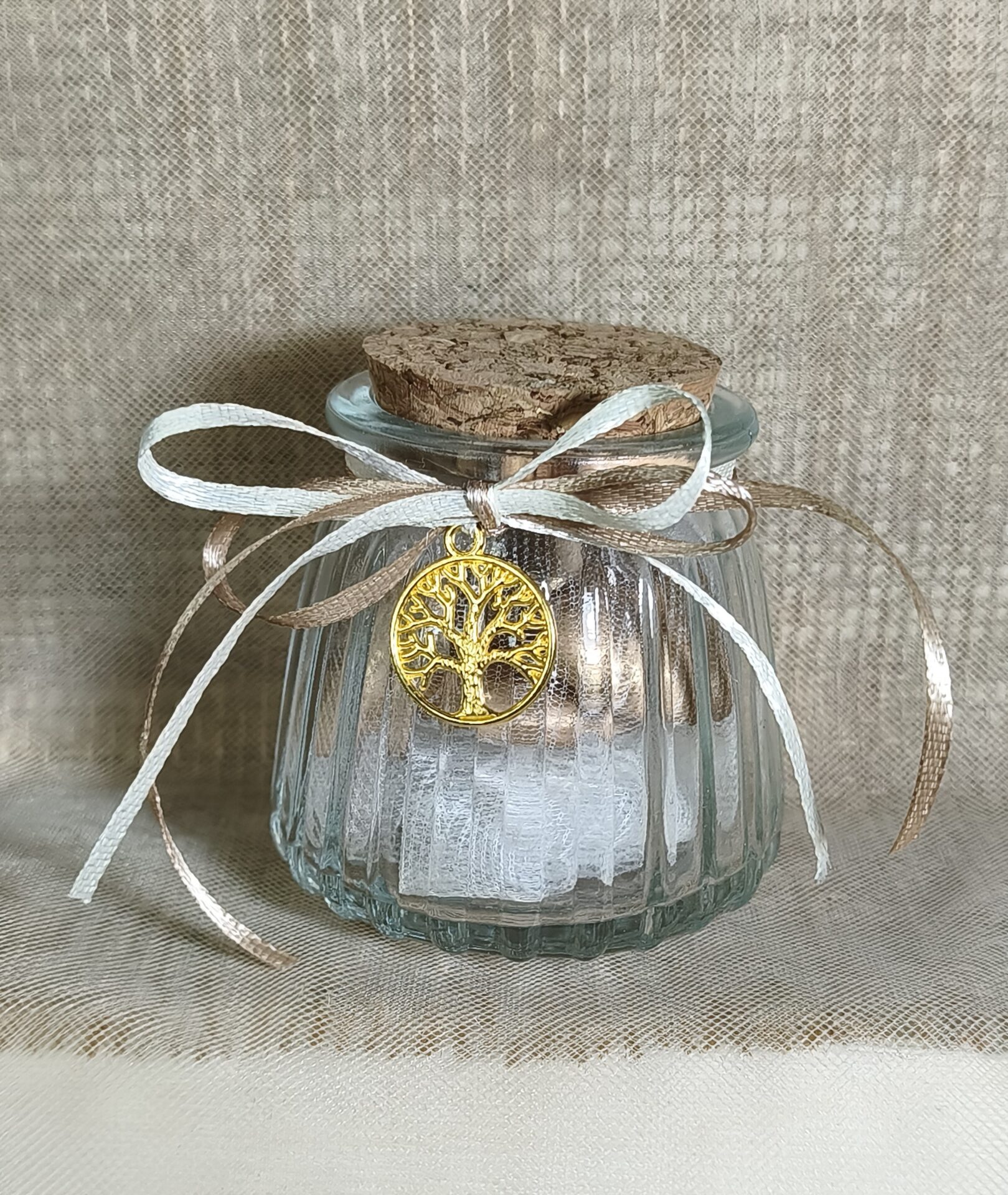 Μπομπονιερα Γαμου Βαζακι Αναγλυφο+Δεντρο Ζωης