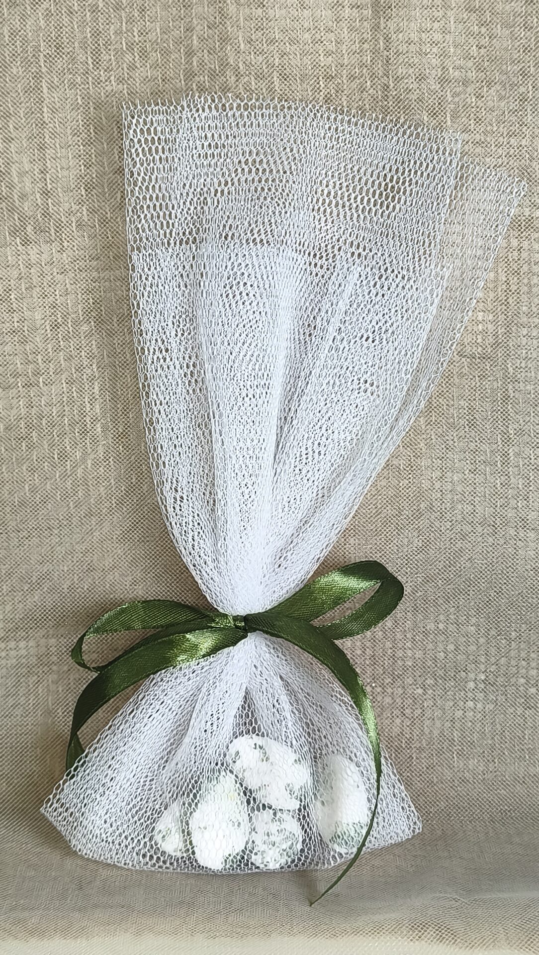 Mπομπονιερα Γαμου Τουλι ΣΚΛΗΡΟ ΚΟΛΑΡΙΣΜΕΝΟ