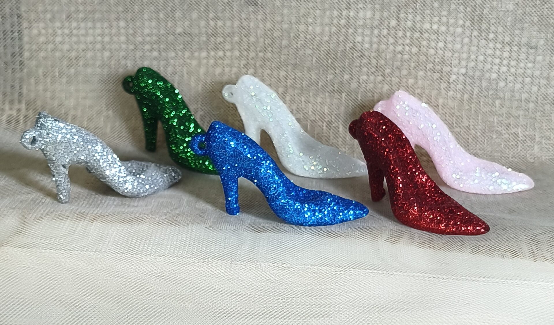 Μπομπονιερα Βαπτισης Γοβα glitter