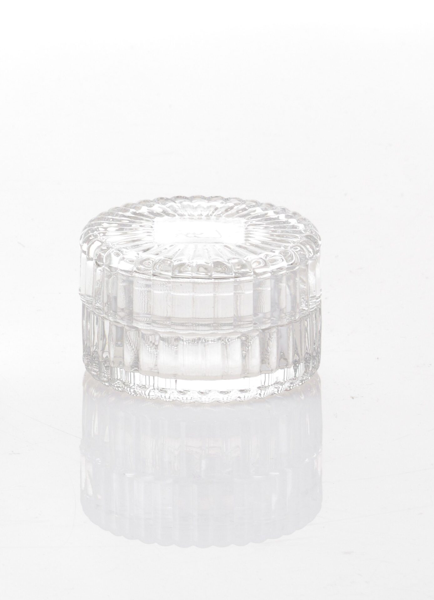 Mπομπονιερα Μπιζουτιερα Ριγε Στρογγυλη Διαφανες