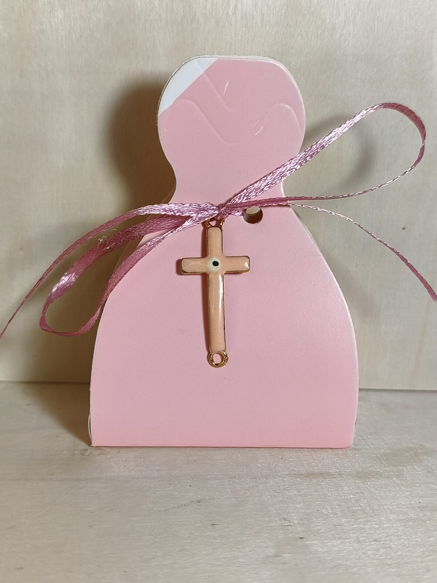 Mπομπονιερα Βαπτισης Κουτακι+Σταυρος