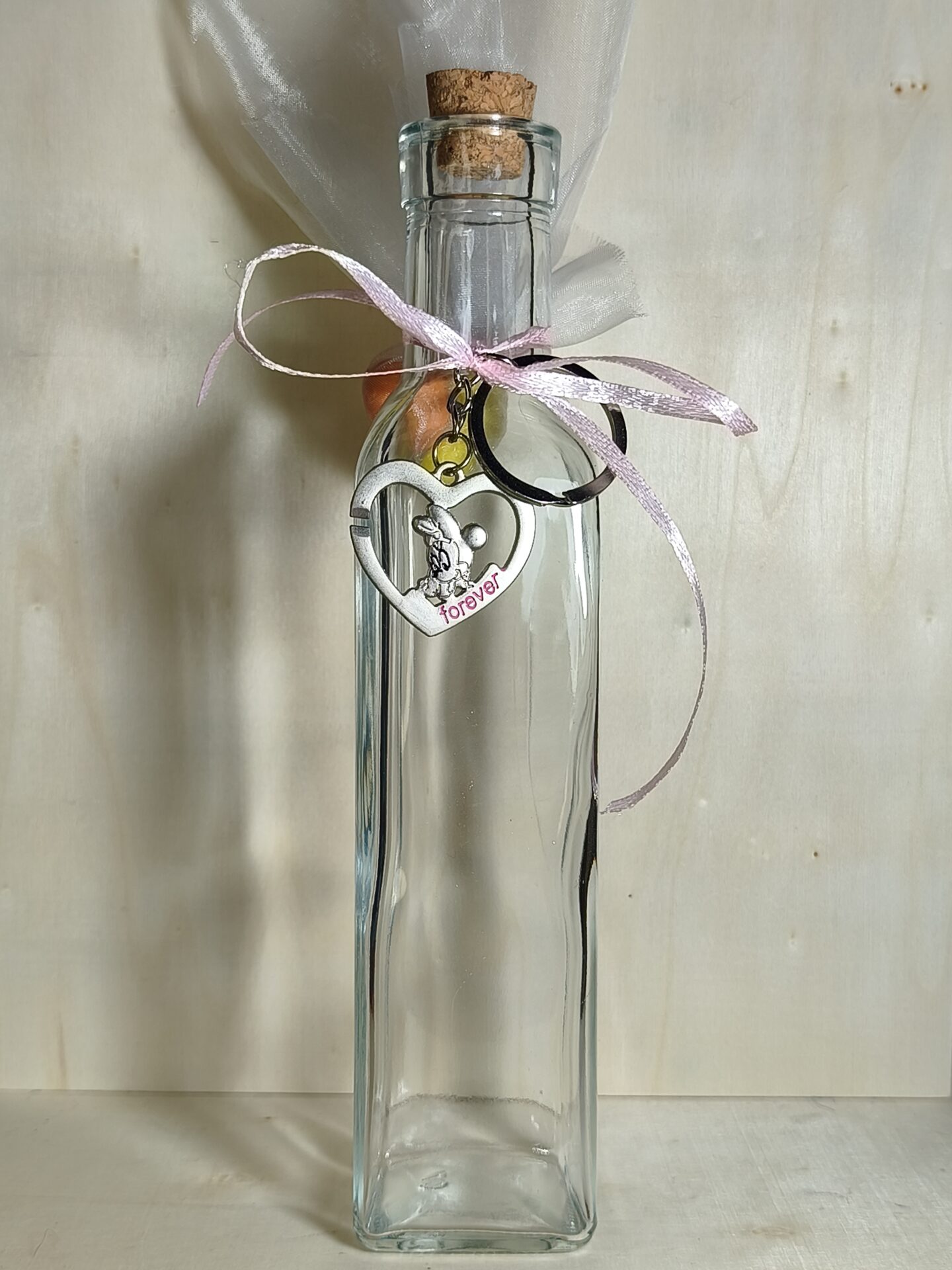 Mπομπονιερα Βαπτισης Μπουκαλι +Minnie Μπρελοκ