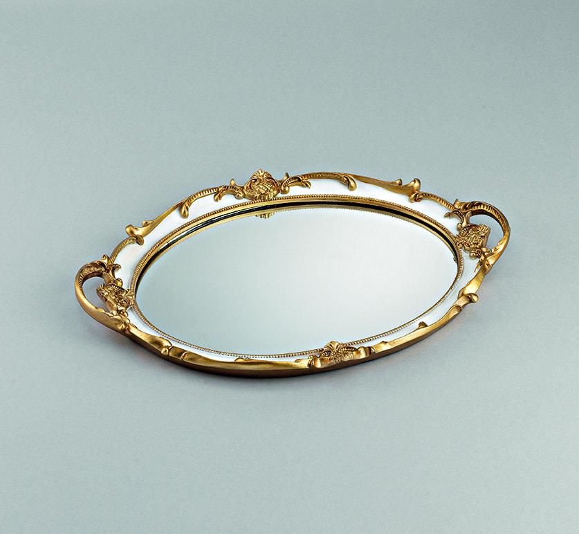 ΔΙΣΚΟΣ ΛΕΥΚΟΣ ΠΟΡΣΕΛΑΝΙΝΟΣ ΜΕ ΚΑΘΡΕΦΤΗ ΚΑΙ ΧΡΥΣΕΣ ΛΕΠΤΟΜΕΡΕΙΕΣ