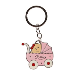 Mπομπονιερα Βαπτισης Καροτσακι Μπρελοκ