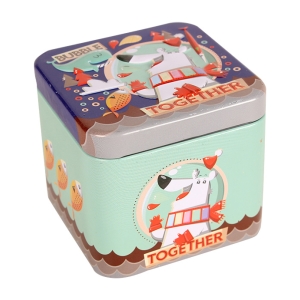 Mπομπονιερα Βαπτισης Μεταλλικο Κουτακι