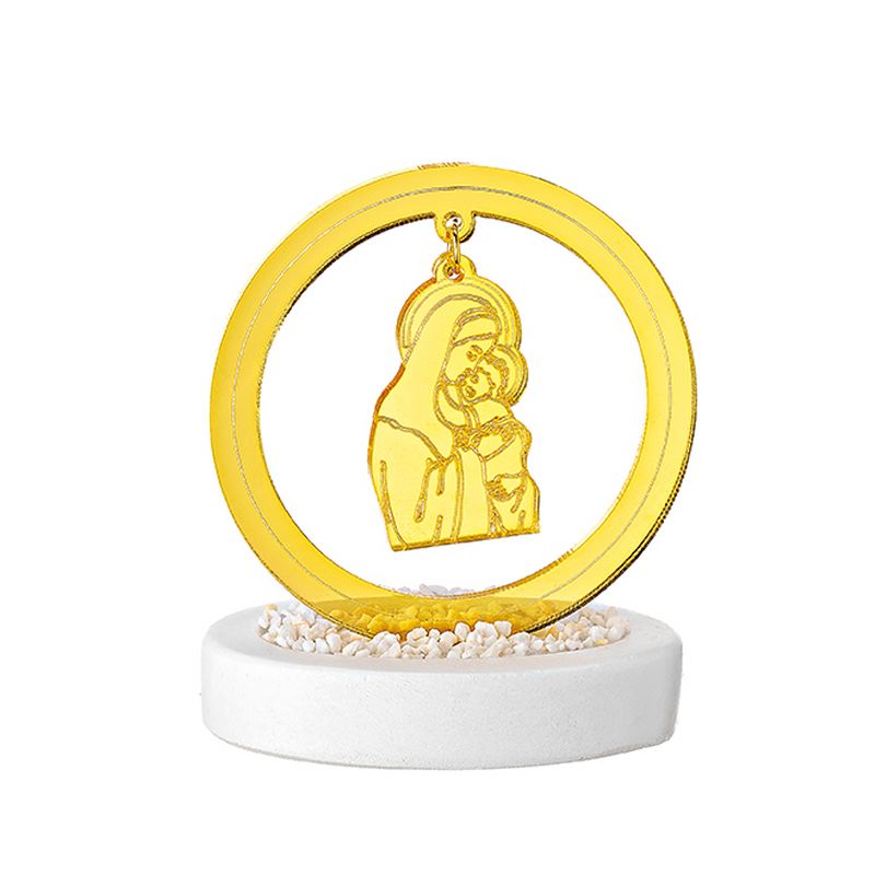 Mπομπονιερα Βαπτισης ΠΑΝΑΓΙΑ Βραχακι Σε Κυκλο