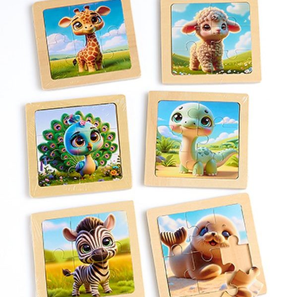 Mπομπονιερα Βαπτισης ΠΑΖΛ ΖΩΑΚΙΑ 32 ΣΧΕΔΙΩΝ