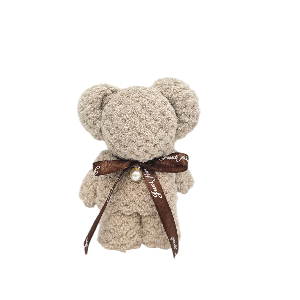 Mπομπονιερα Βαπτισης ΑΡΚΟΥΔΑΚΙ ΠΕΤΣΕΤΑ Μπεζ