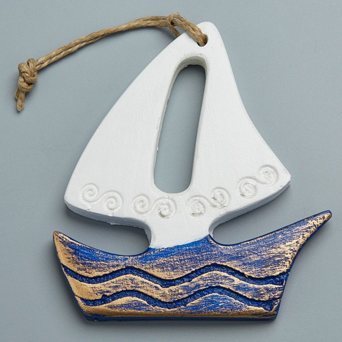 Mπομπονιερα Βαπτισης Καραβακι Κεραμεικο