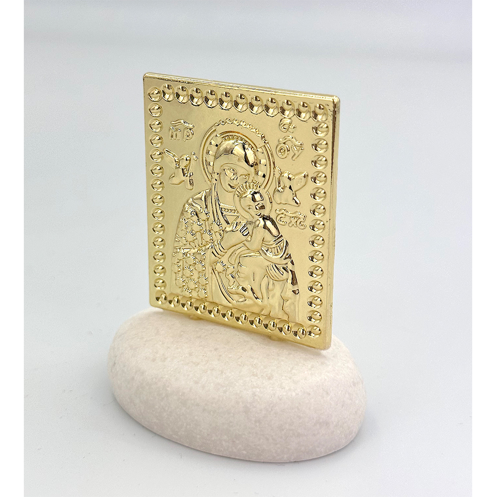 Mπομπονιερα Γαμου Εικονα Παναγιας Βοτσαλο