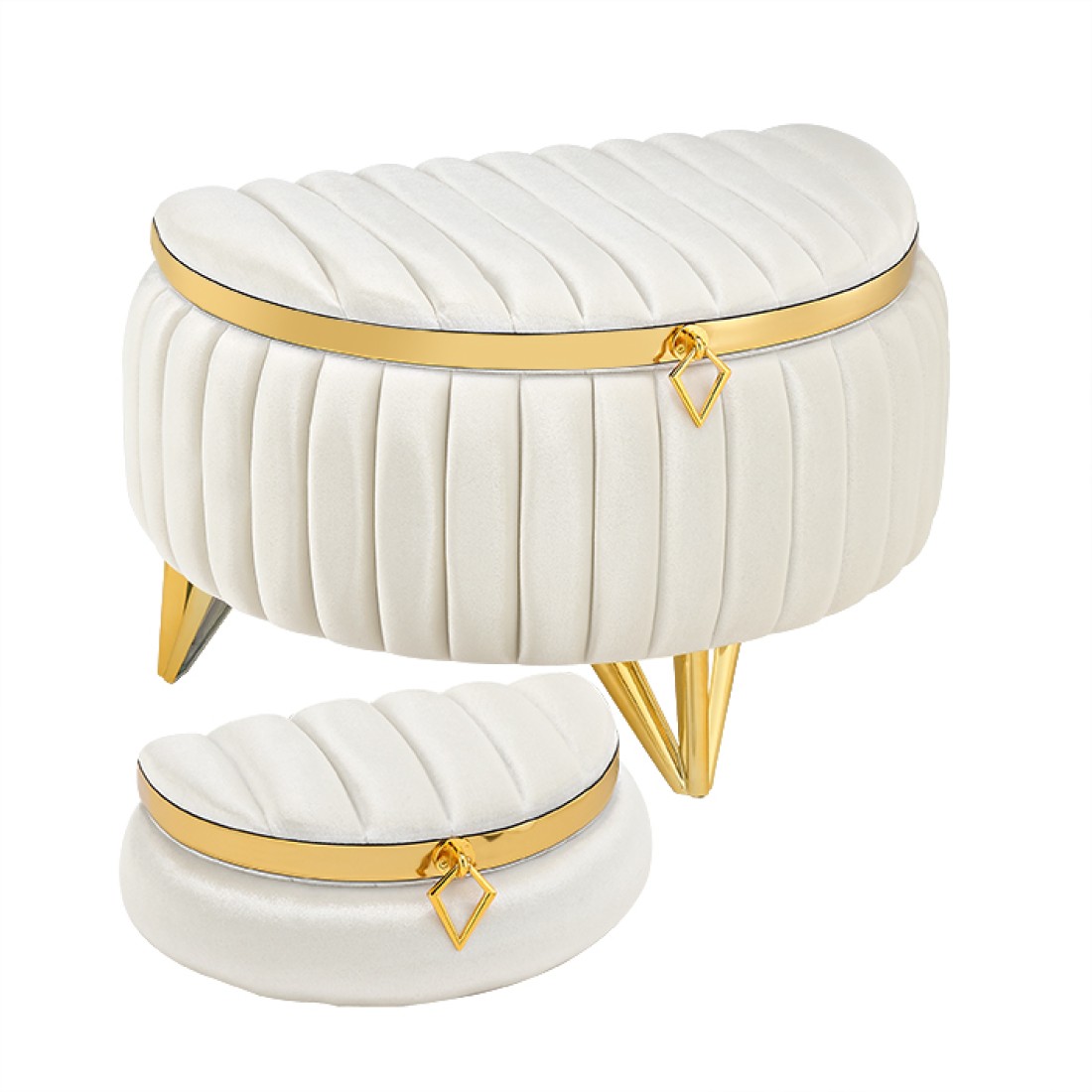 Κουτι Βαπτισης Βελουδινο Εκρου 2 Τεμ