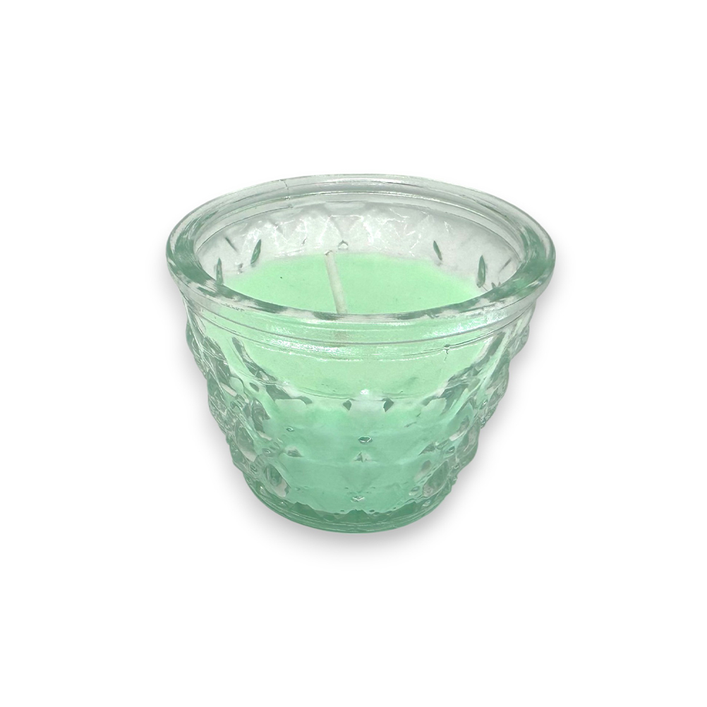 Mπομπονιερα Βαπτισης Κερι Αρωματικο Σε Αναγλυφο Βαζακι