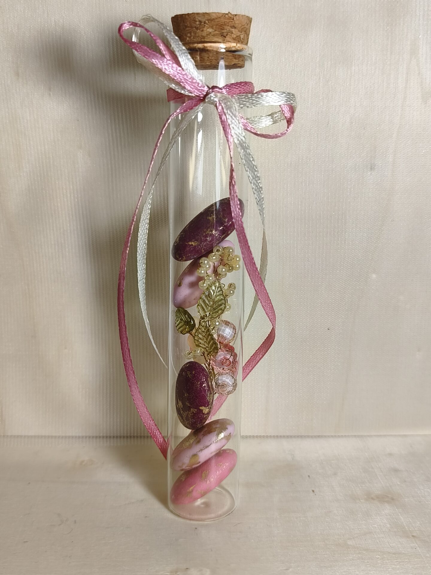 Mπομπονιερα Γαμου Δοκιμαστικος Σωληνας+Κρυσταλλακι