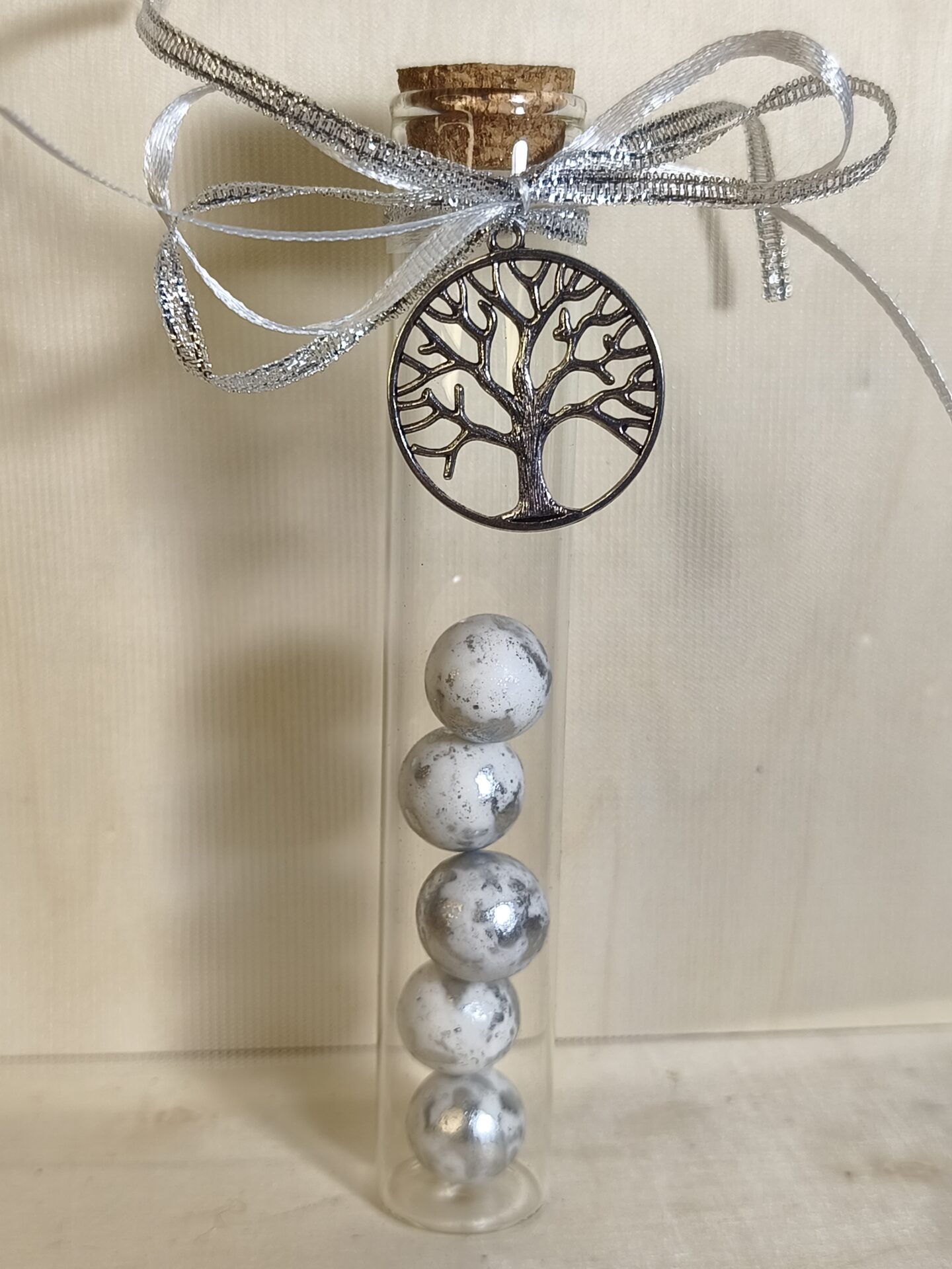 Mπομπονιερα Γαμου Δοκιμαστικος Σωληνας+Δεντρο Ζωης