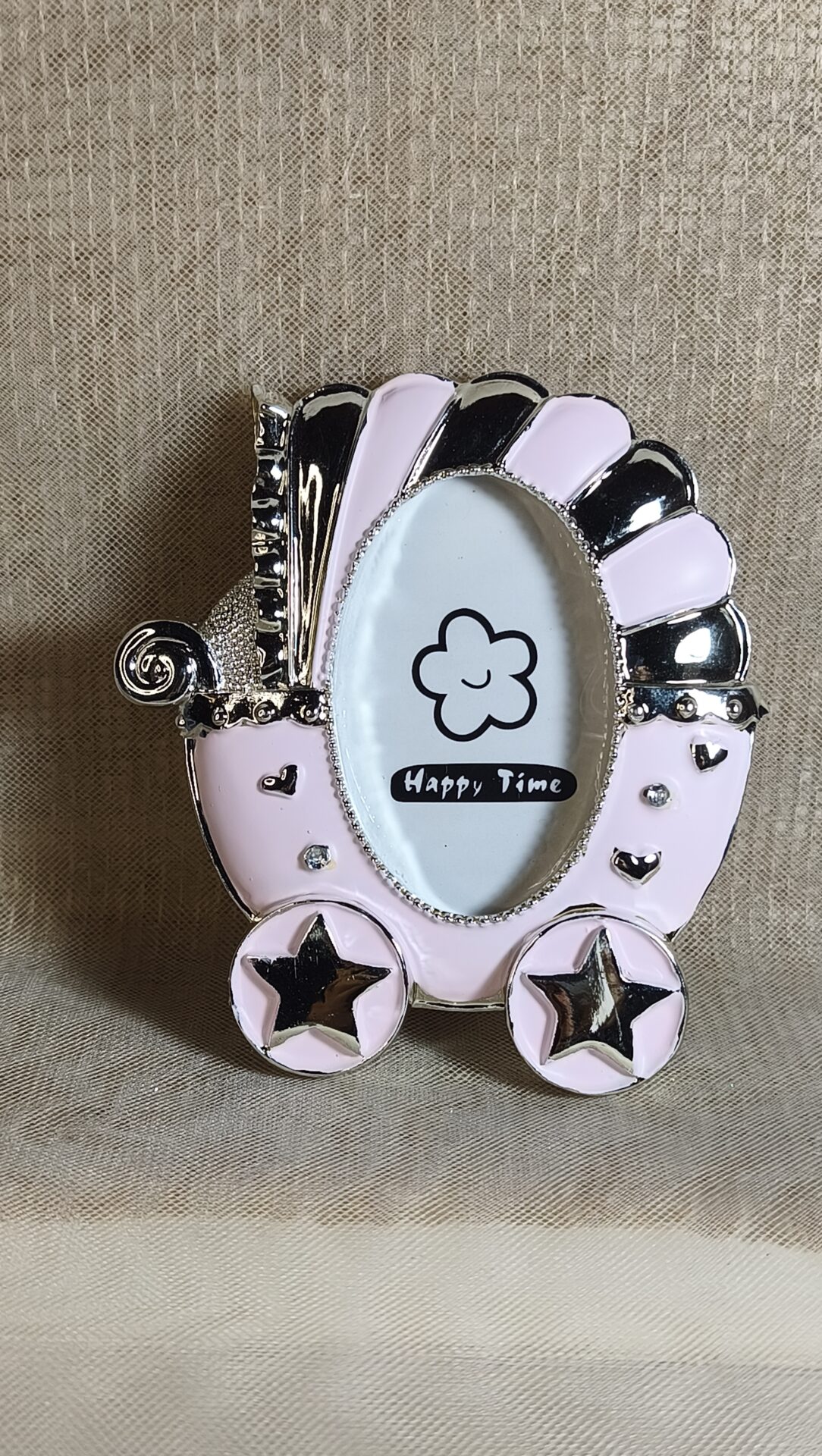 Mπομπονιερα Βαπτισης Καροτσακι Κορνιζα