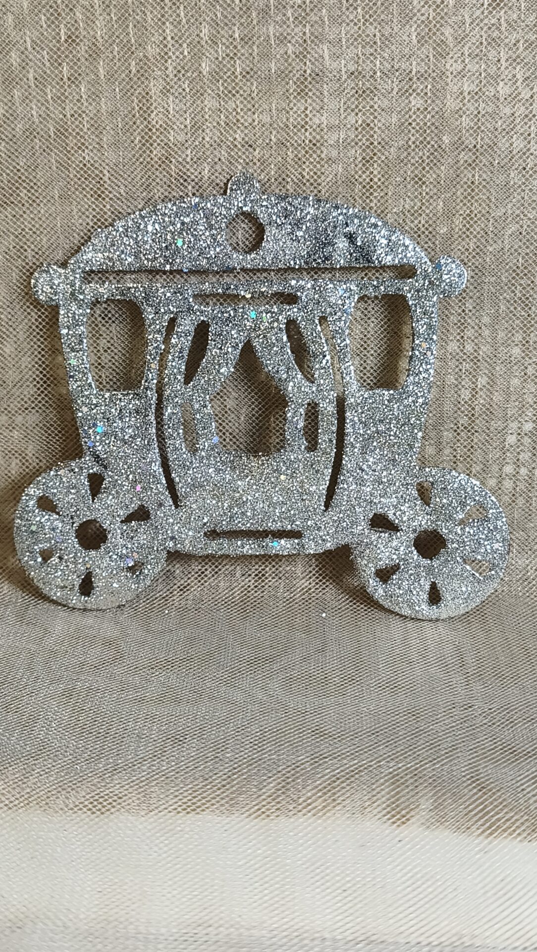 Mπομπονιερα Βαπτισης Αμαξα Glitter