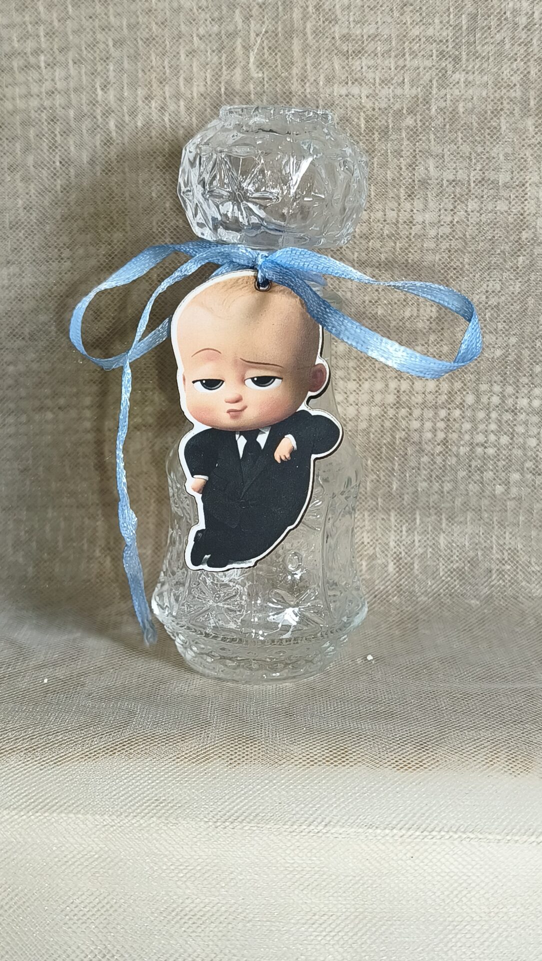 Mπομπονιερα Βαπτισης Μπουκαλι 50ml+Baby Boss