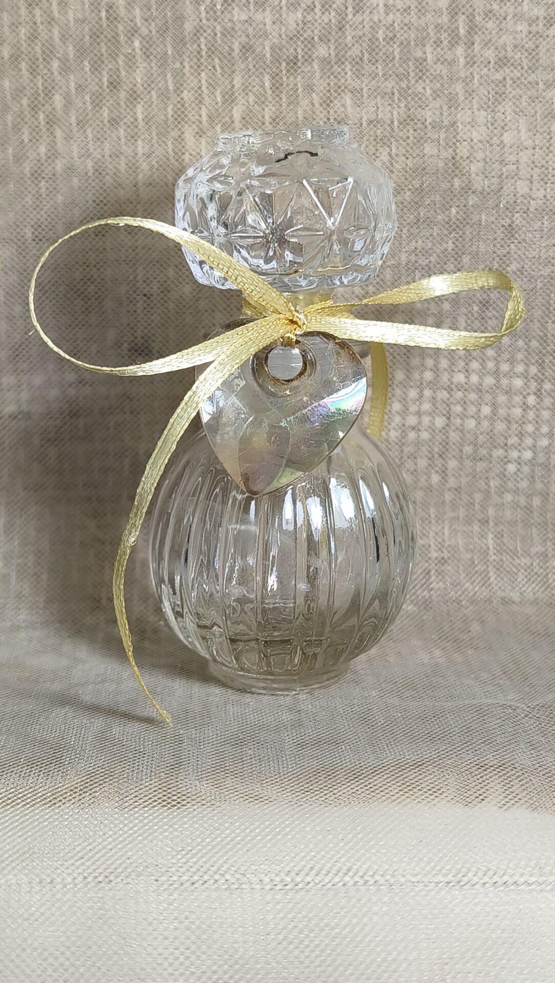 Mπομπονιερα Γαμου Μπουκαλι 50ml+Καρδια