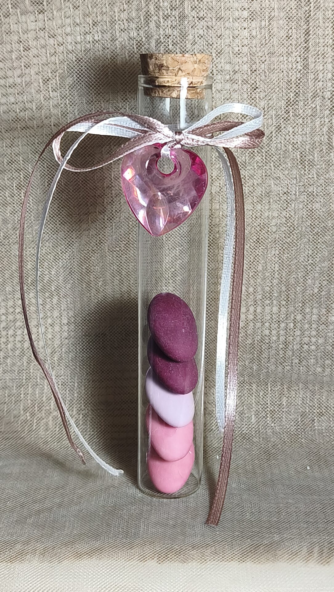 Mπομπονιερα Γαμου Δοκιμαστικος Σωληνας Καρδια