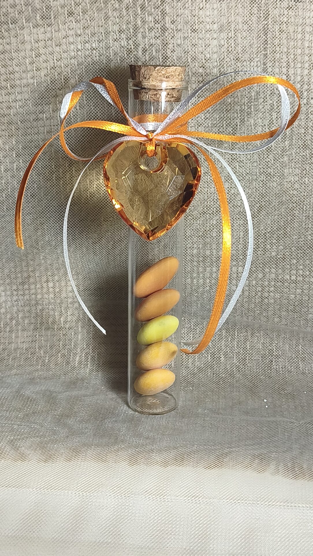 Mπομπονιερα Γαμου Δοκιμαστικος Σωληνας Καρδια