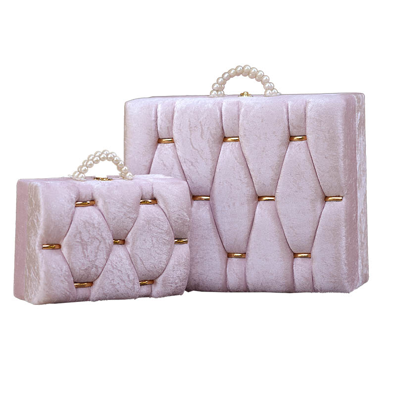 Κουτι Βαπτισης Βελουδινο ΒΑΛΙΤΣΑ ΚΑΙ ΒΑΛΙΤΣΑΚΙ ΒΕΛΟΥΔΙΝΟ Ροζ