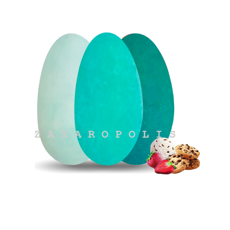 Koυφετα Πλακε Πιτσιλωτο Τριπλετα Χρωματων Μεντα 1kg