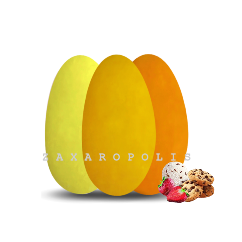 Koυφετα Πλακε Πιτσιλωτο Τριπλετα Χρωματων Κιτρινο 1kg