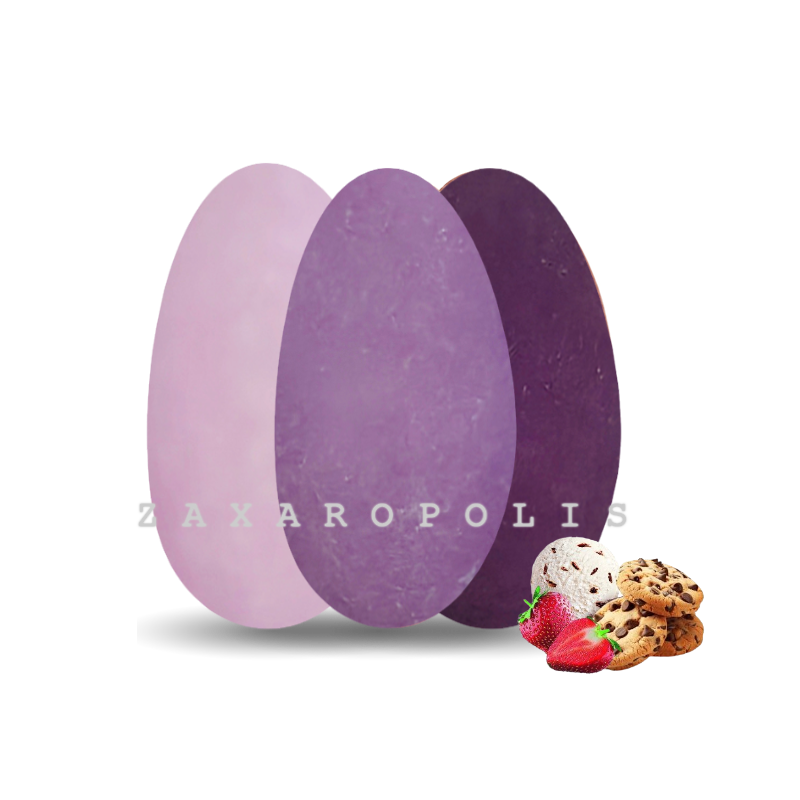 Κoυφετα Πλακε Πιτσιλωτο Τριπλετα Χρωματων Μωβ 1kg