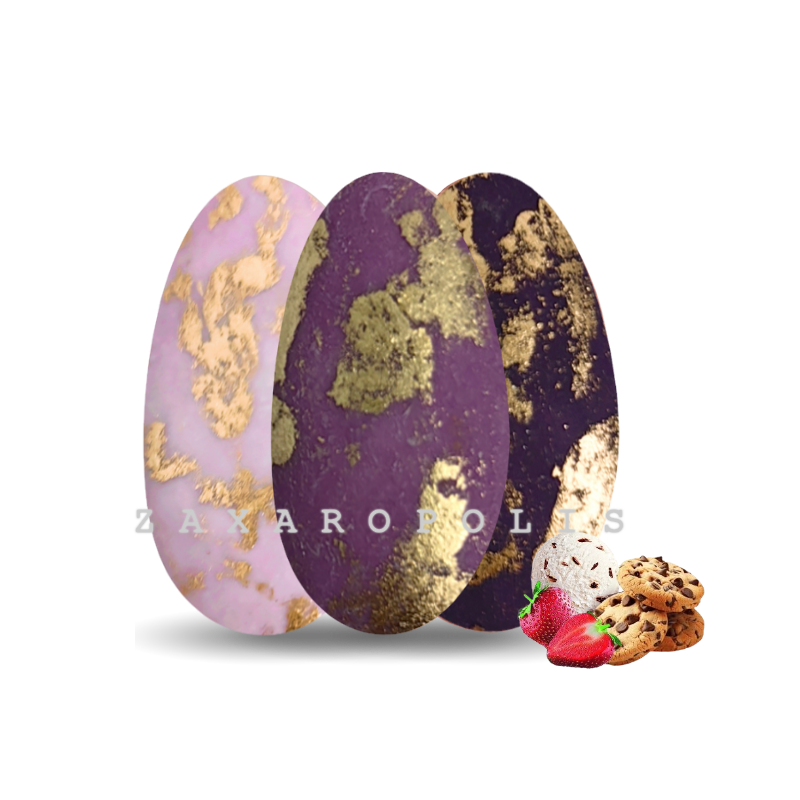 Koυφετα Πλακε Πιτσιλωτο Τριπλετα Χρωματων Μωβ Bronze 1kg