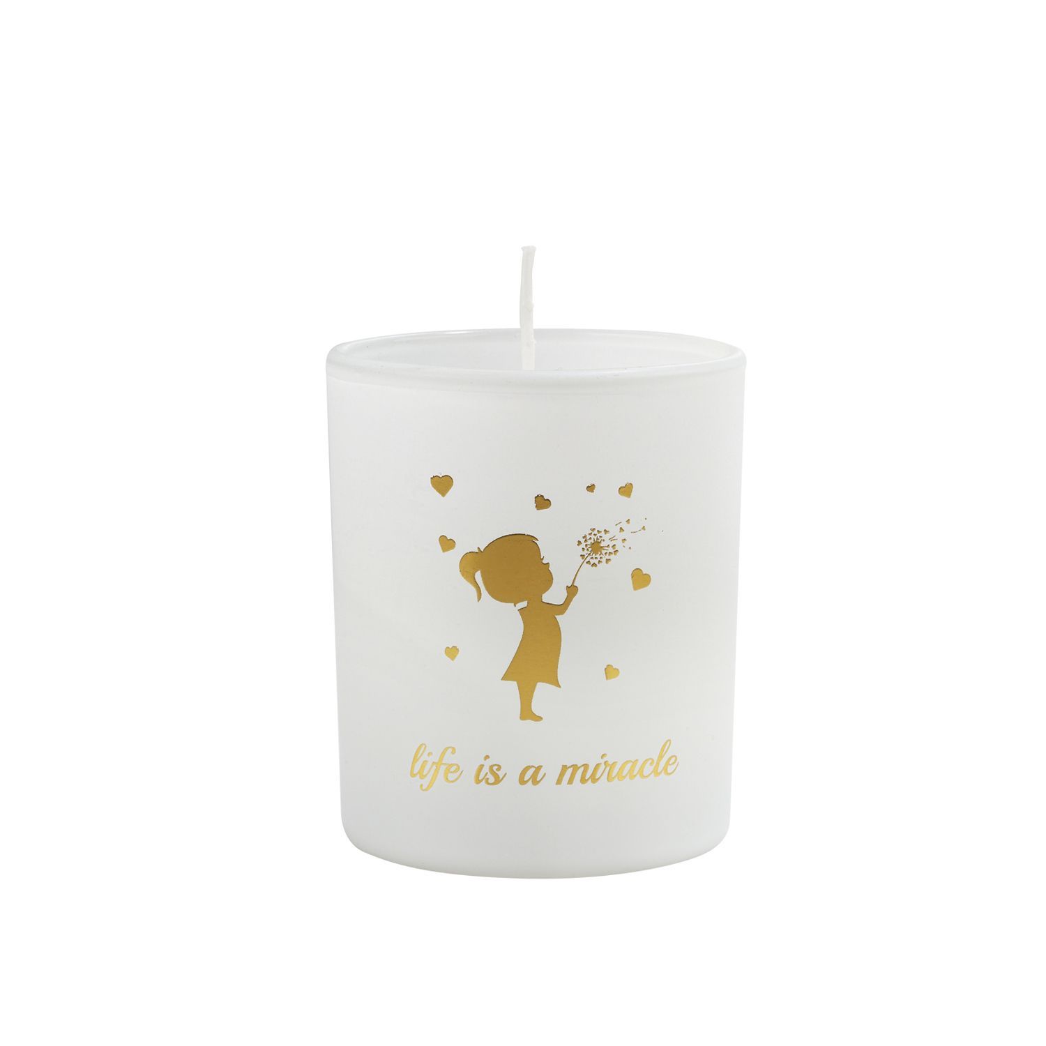 Mπομπονιερα Βαπτισης Διακοσμητικό Κερί με Κοριτσάκι