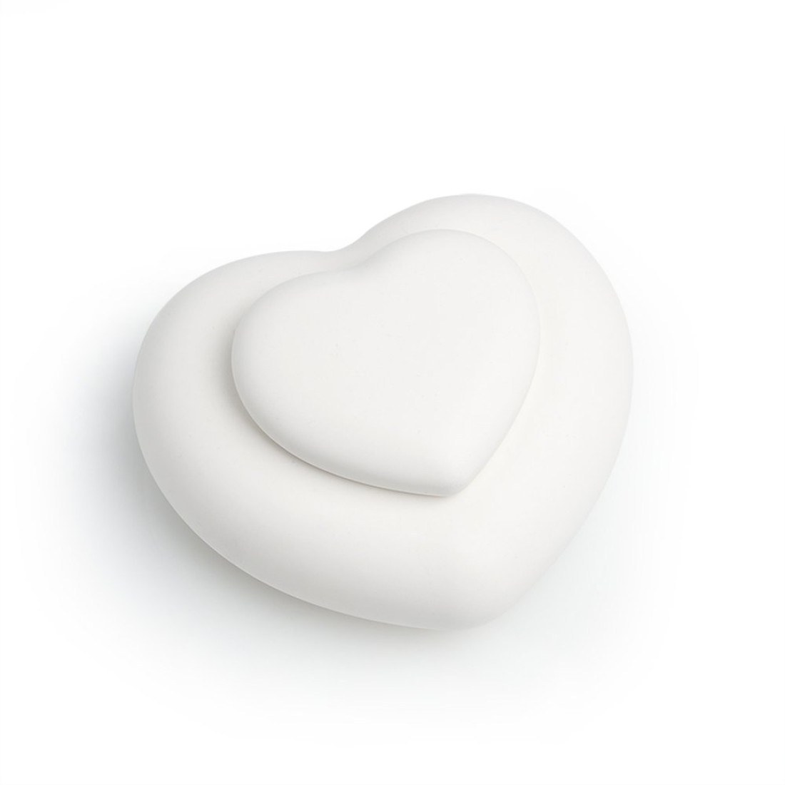 Mπομπονιερα Μπιζουτιερα Kαρδια Λευκη