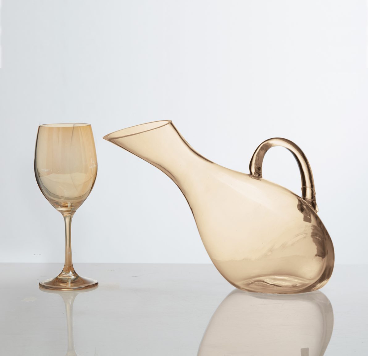 Σετ ποτήρι και καράφα γάμου