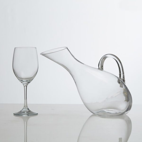 Σετ Καραφα Γαμου Με Ποτηρι Κρασιου