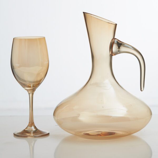 Σετ ποτήρι και καράφα γάμου