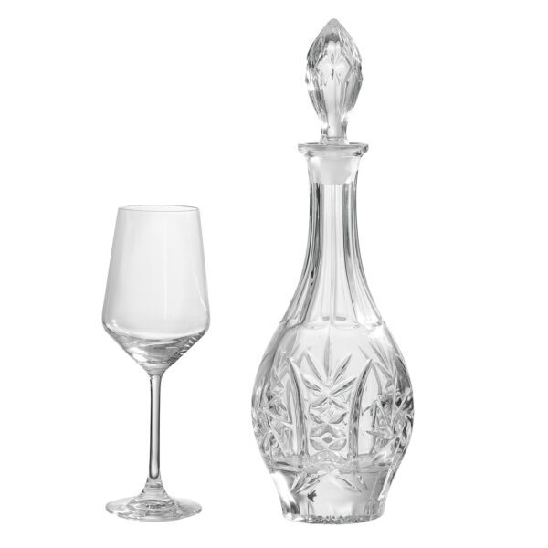 Σετ ποτήρι και καράφα γάμου